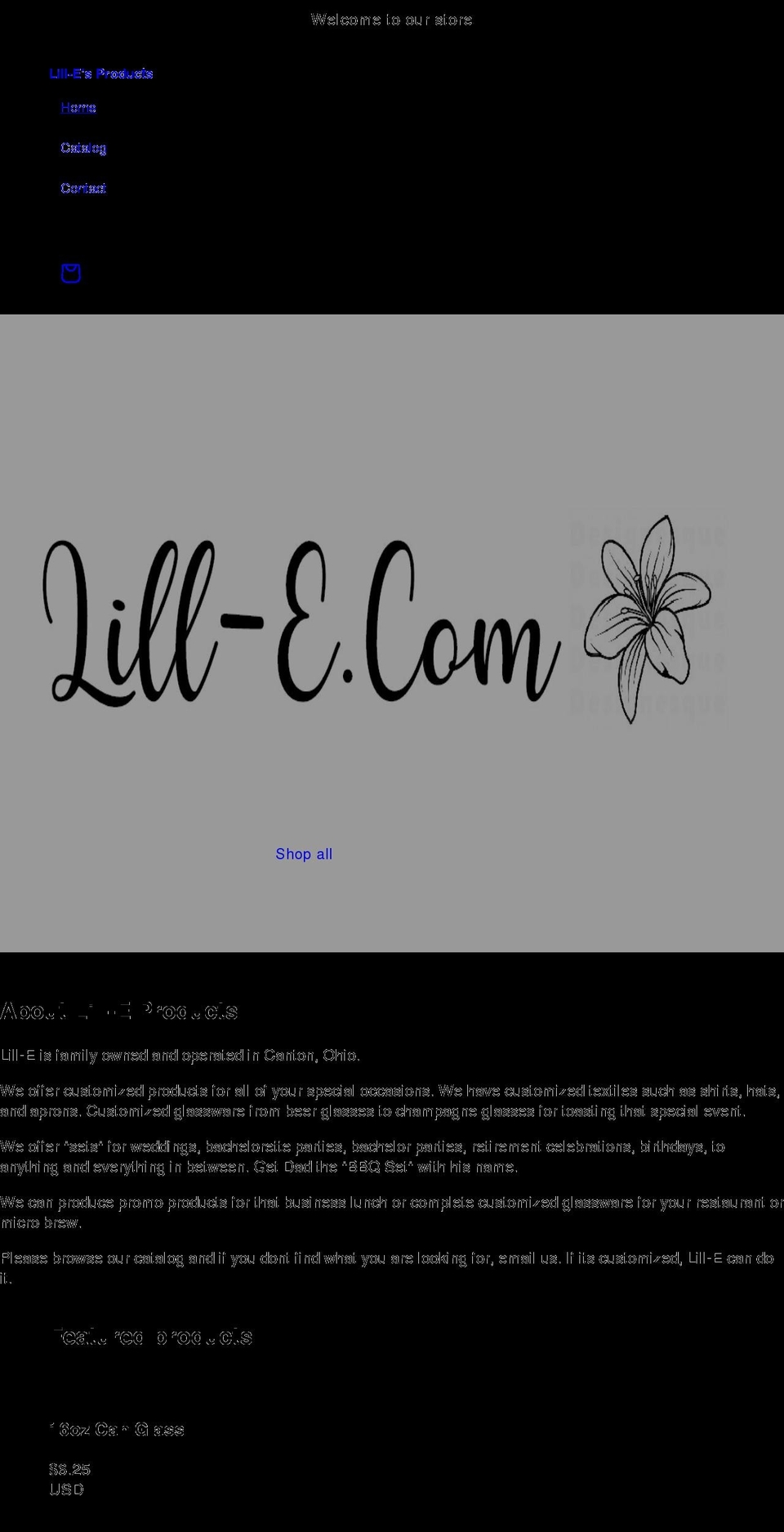 lill-e.com shopify website screenshot
