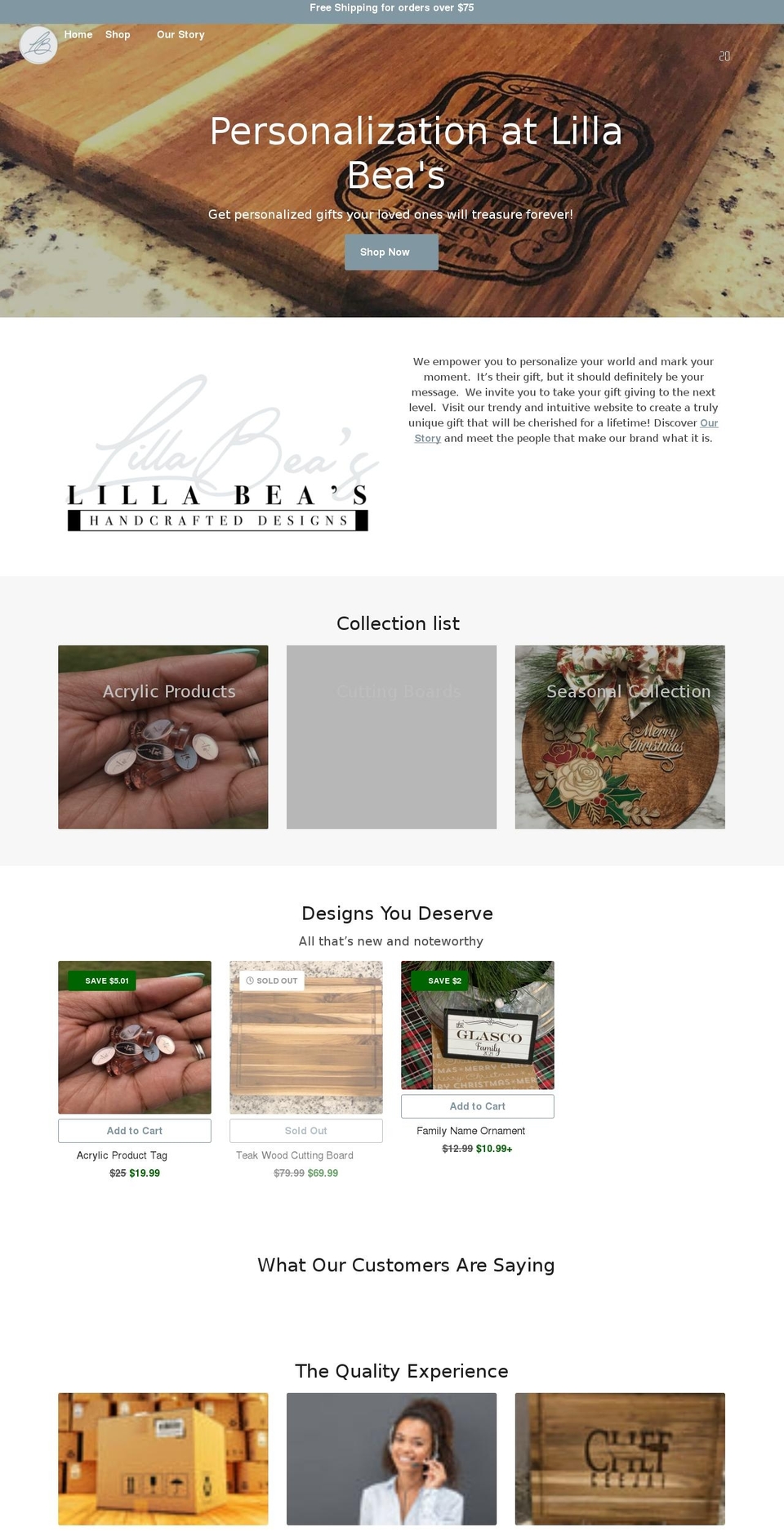 lillabeas.com shopify website screenshot