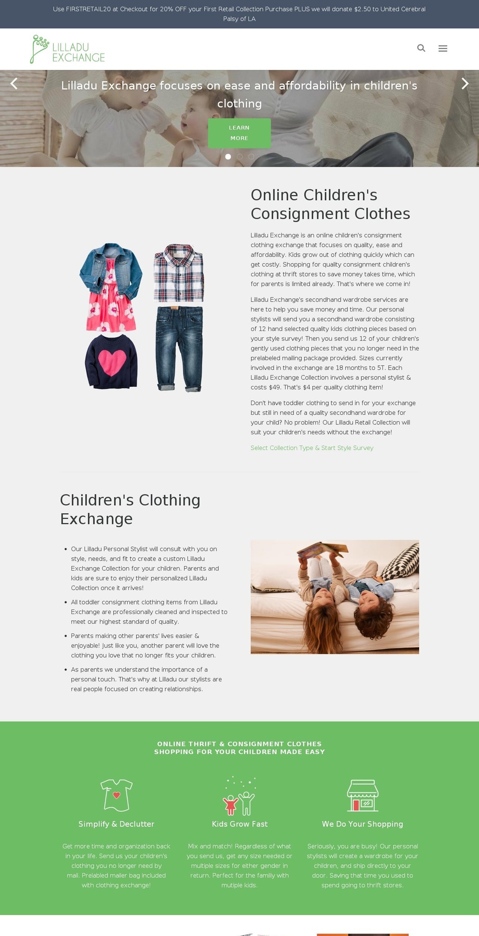 lilladuexchange.com — Shopify storefront screenshot