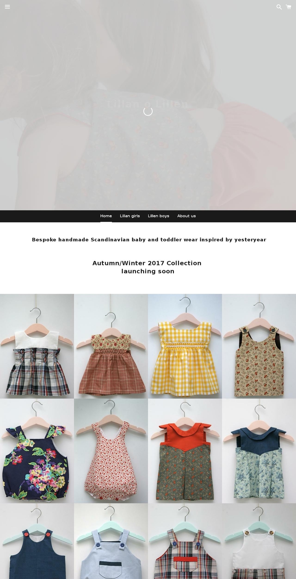 lillanolillen.com — Shopify storefront screenshot