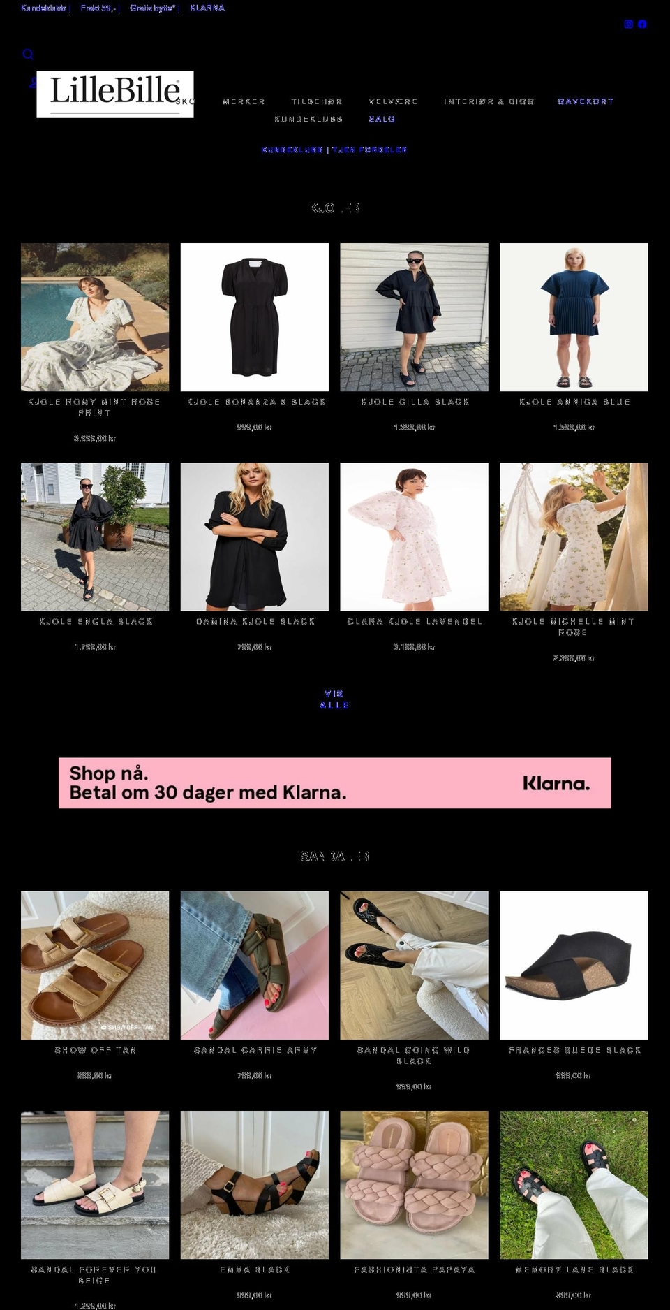 lillebille.no shopify website screenshot