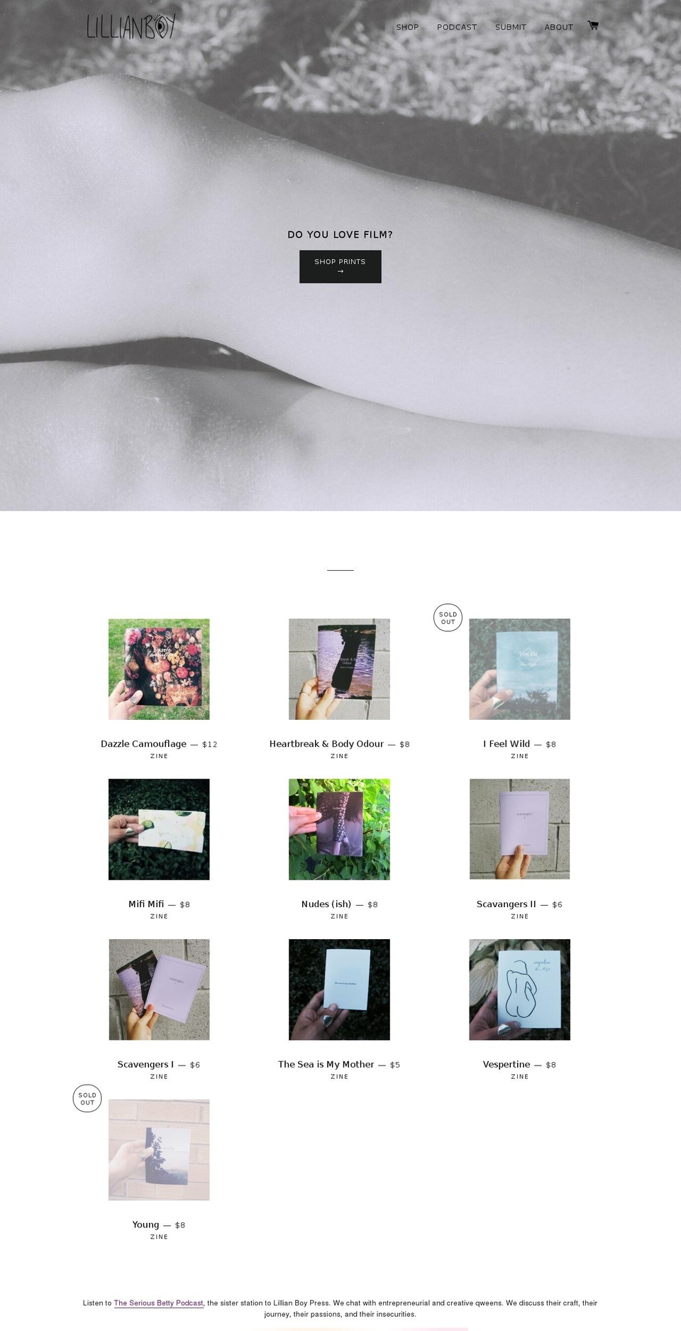lillianboy.com — Shopify storefront screenshot