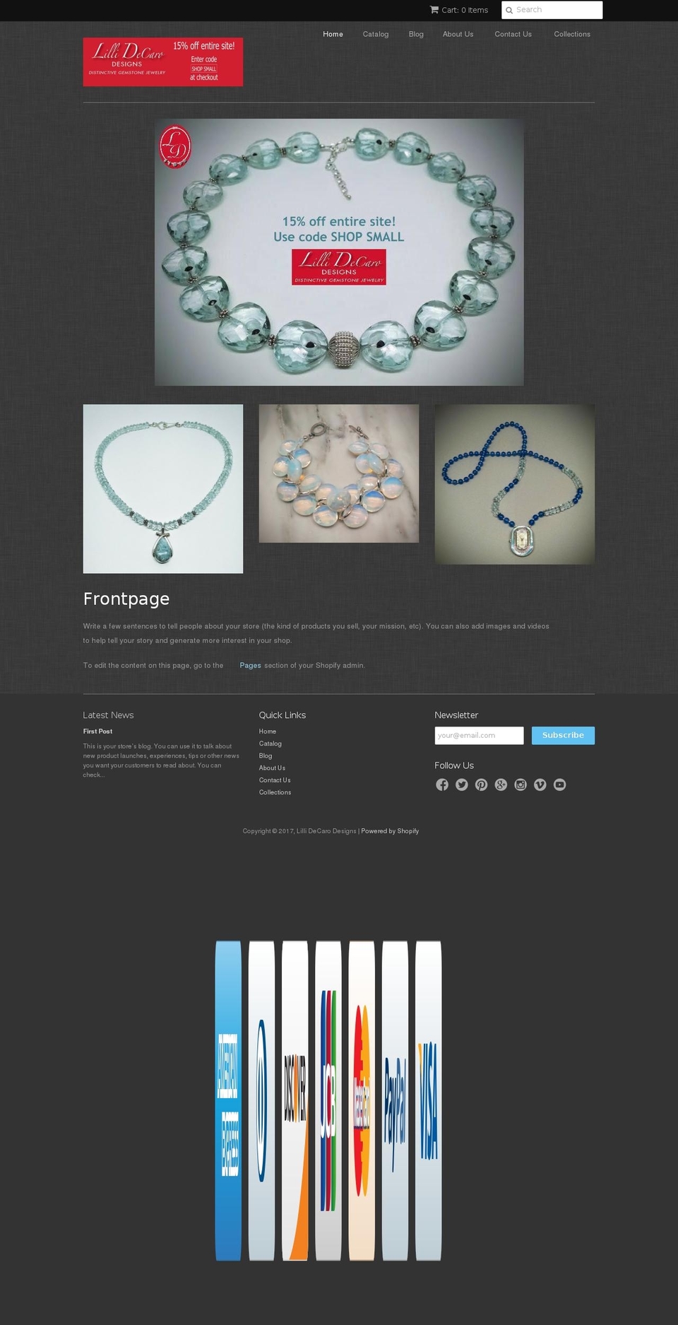 lillidecaro.com shopify website screenshot