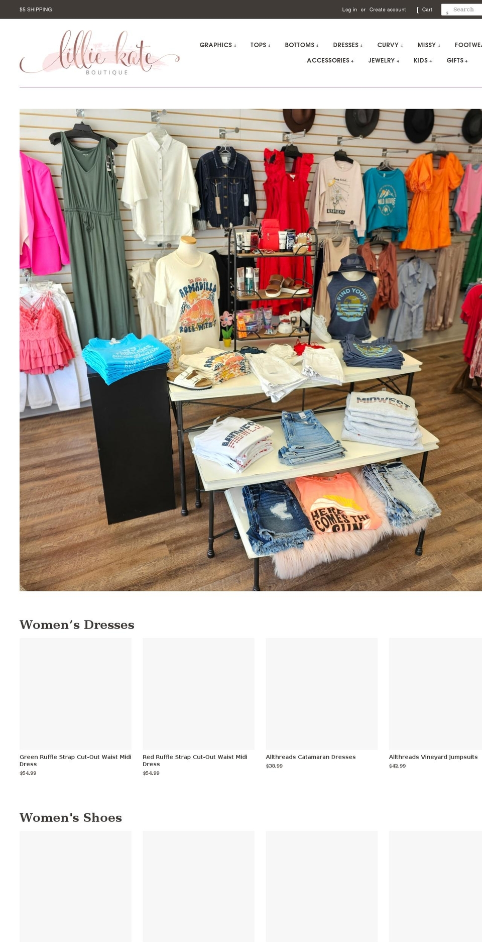 lilliekateboutique.com — Shopify storefront screenshot