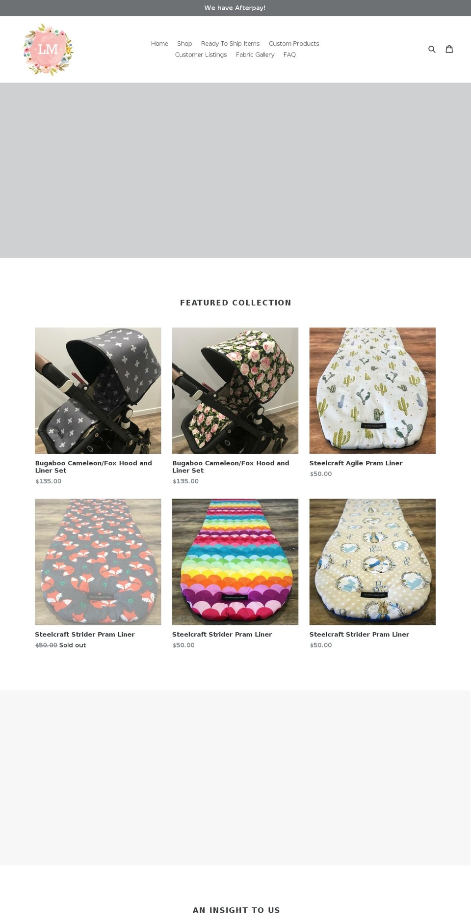 lillimaycollections.com — Shopify storefront screenshot