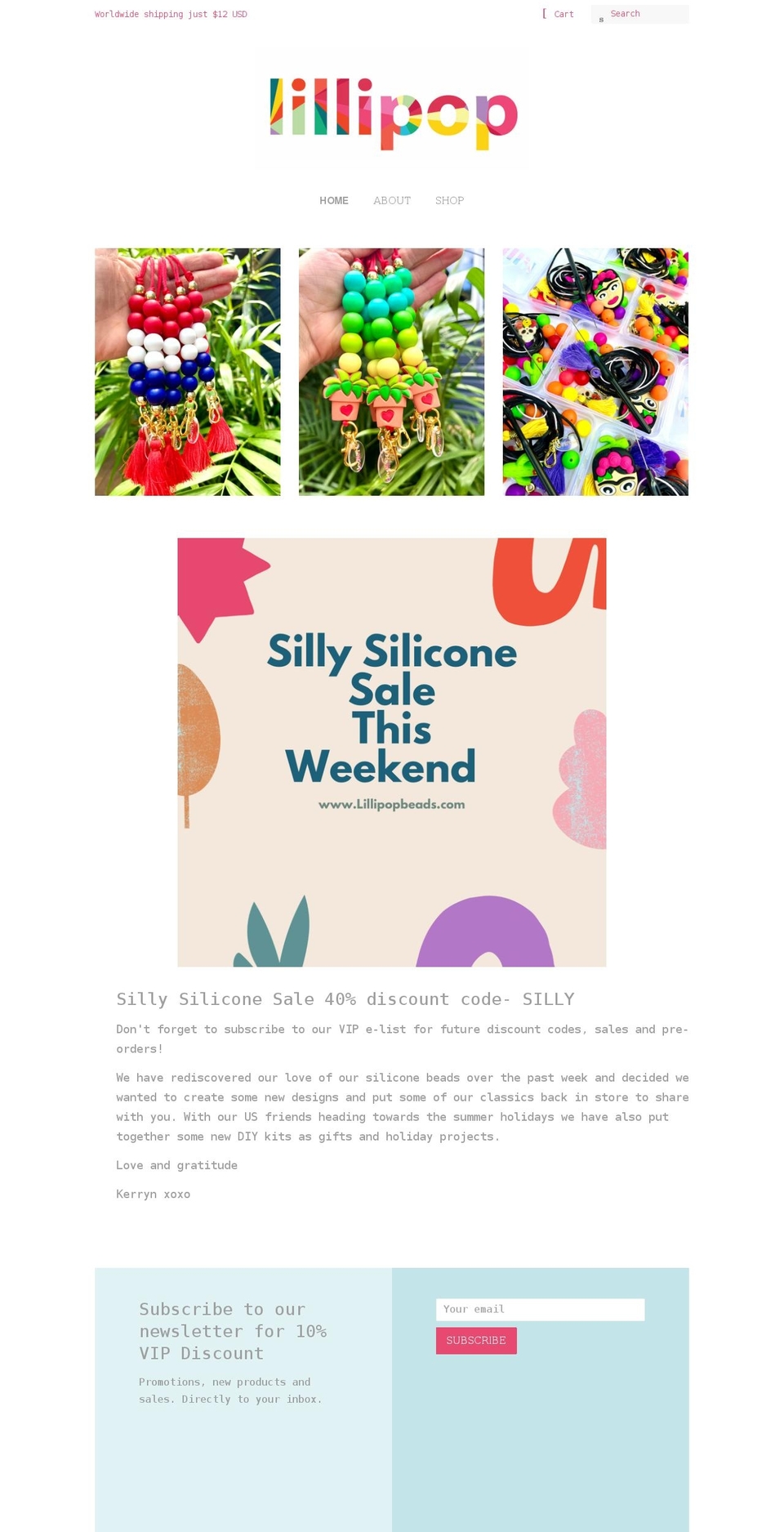 lillipop.com.au shopify website screenshot