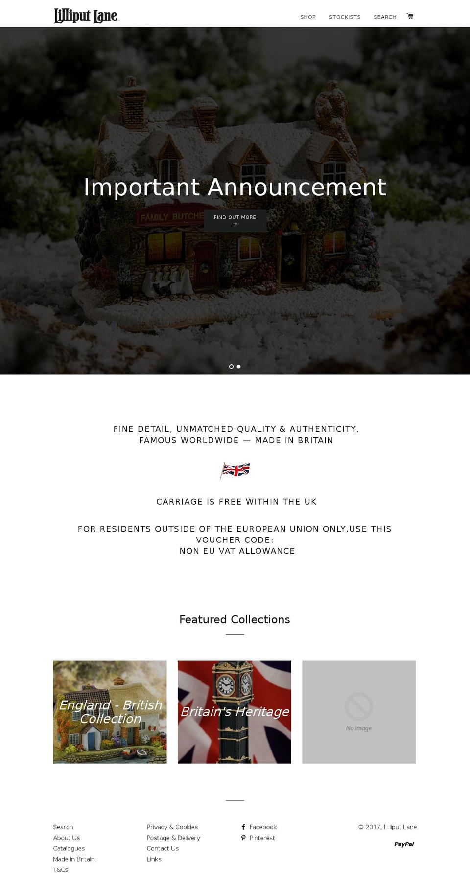 lilliputlane.com shopify website screenshot