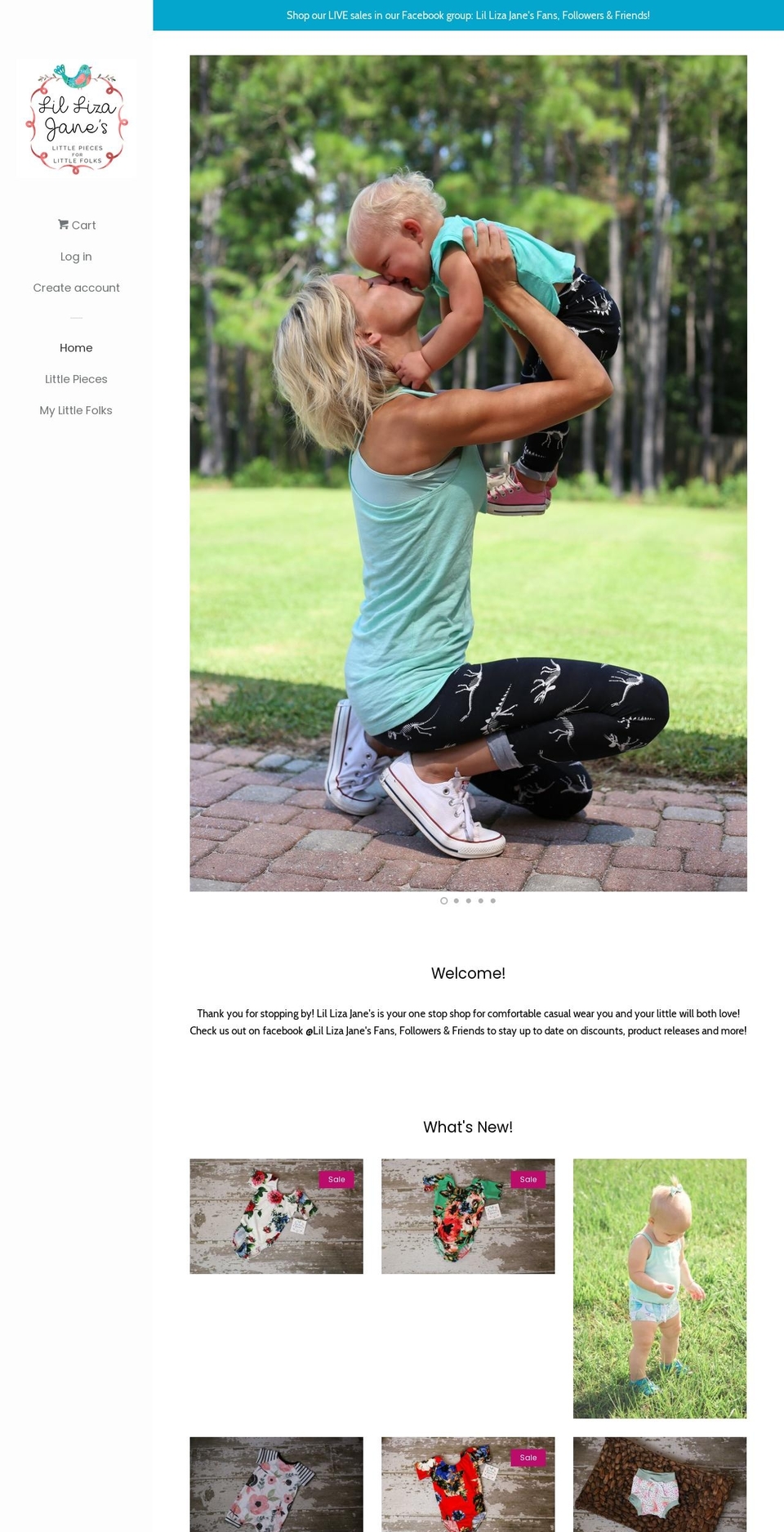 lillizajanes.com shopify website screenshot