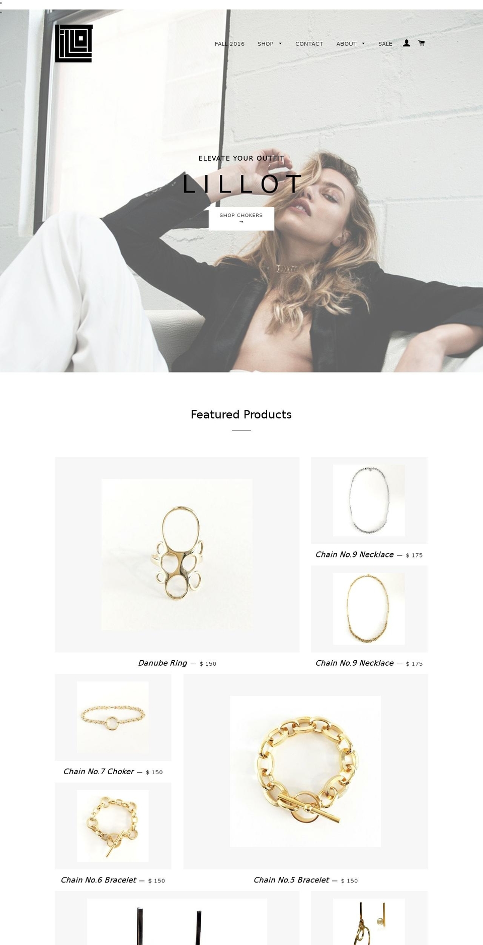 lillotnyc.com shopify website screenshot