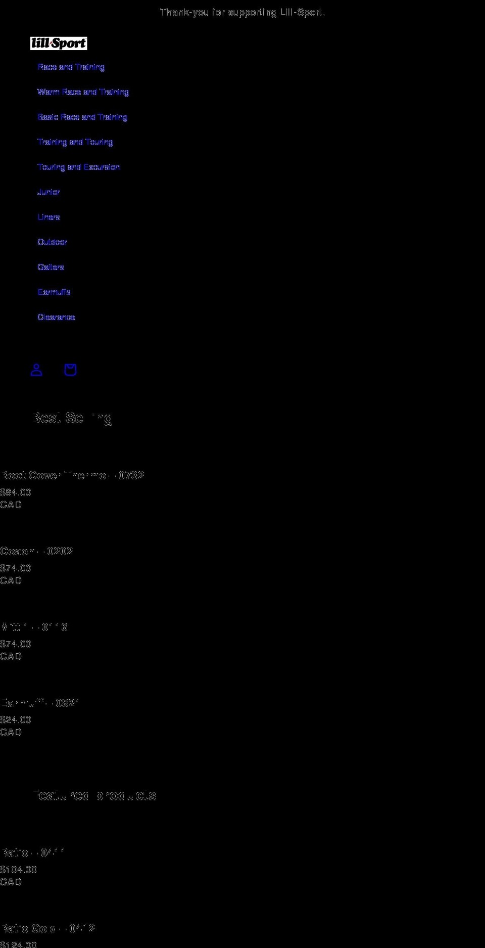 lillsport.ca shopify website screenshot