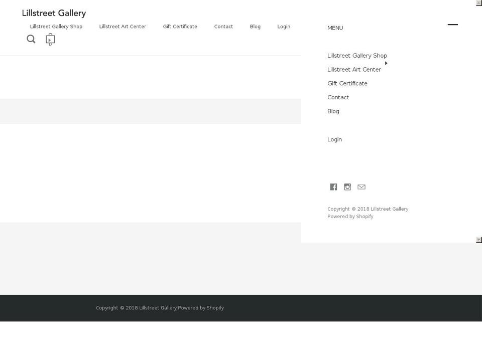 lillstreetgallery.com shopify website screenshot