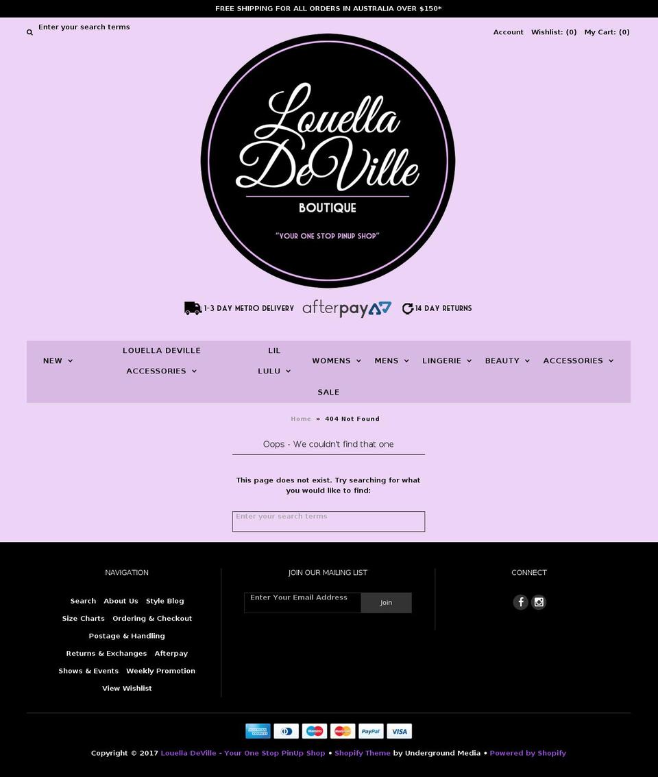 lillulu.com.au shopify website screenshot