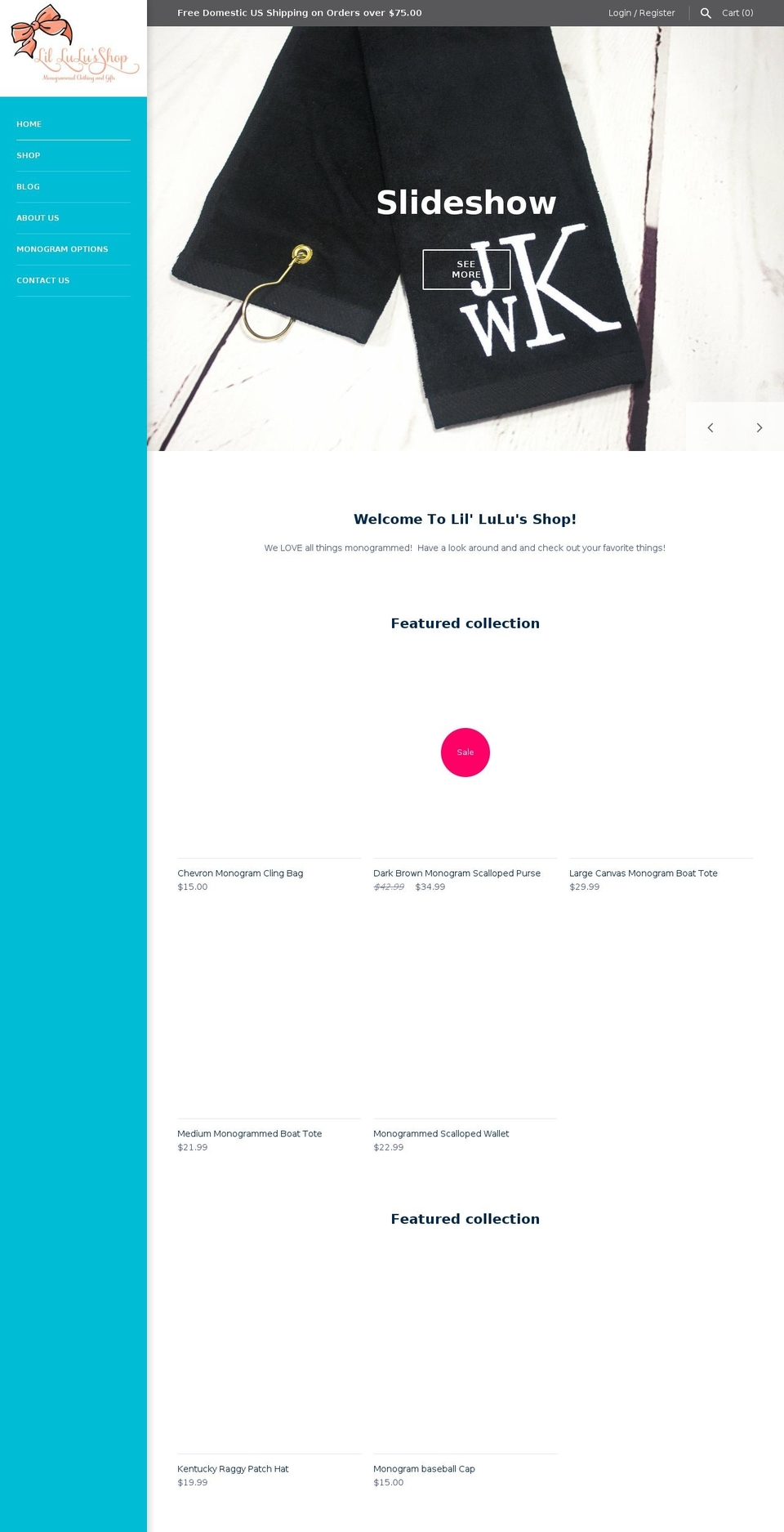 lillulusshop.com shopify website screenshot