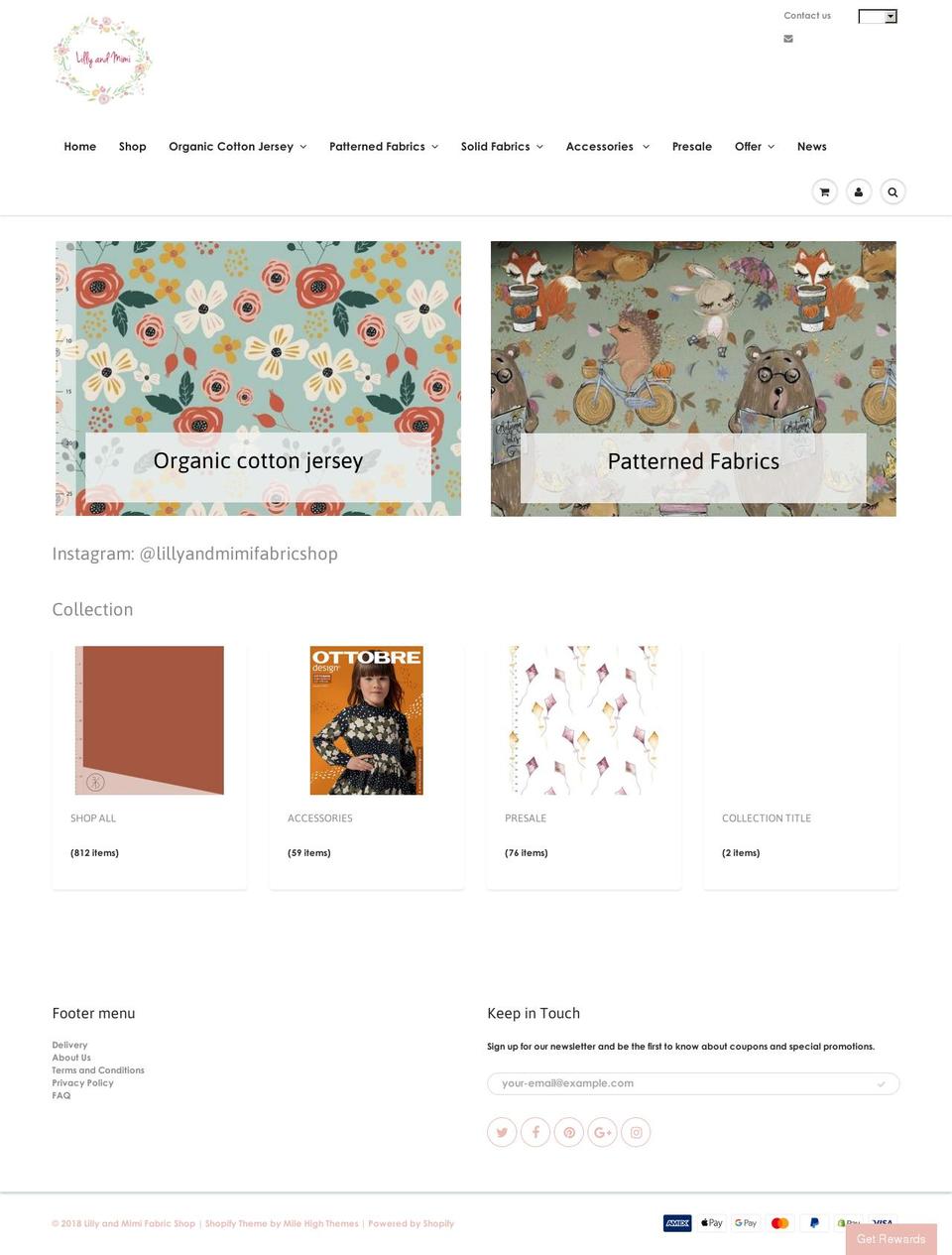 lillyandmimi.com shopify website screenshot