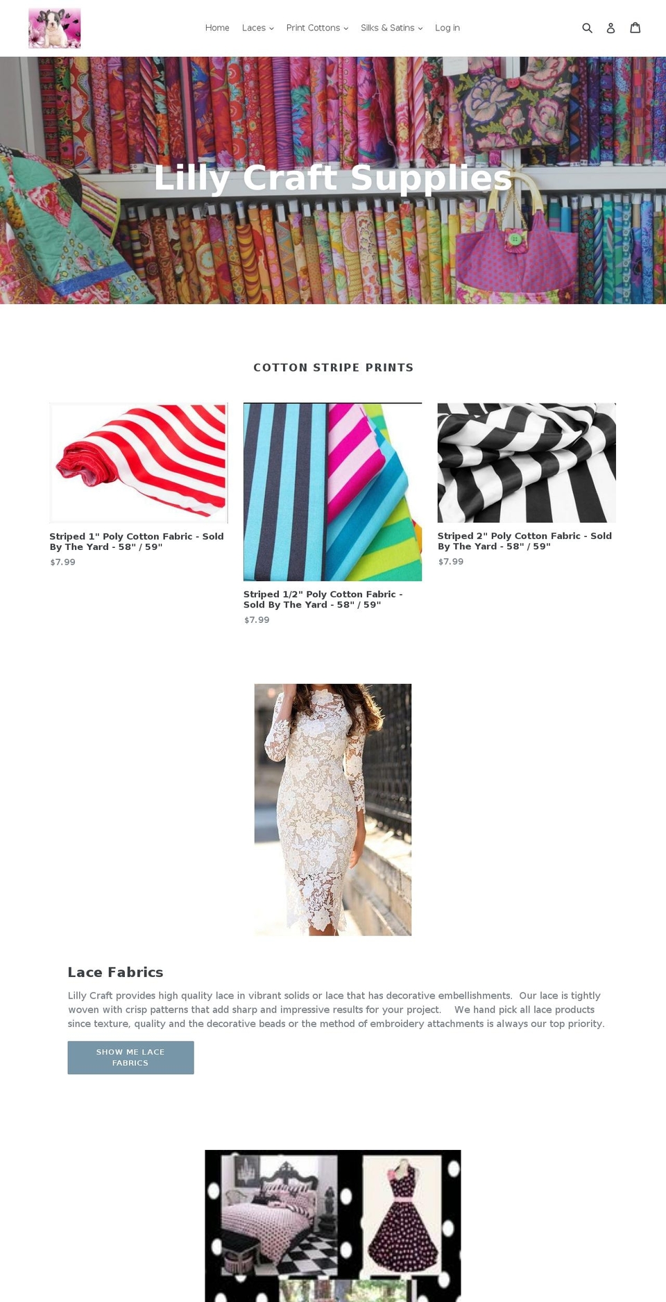 lillycraft.com shopify website screenshot