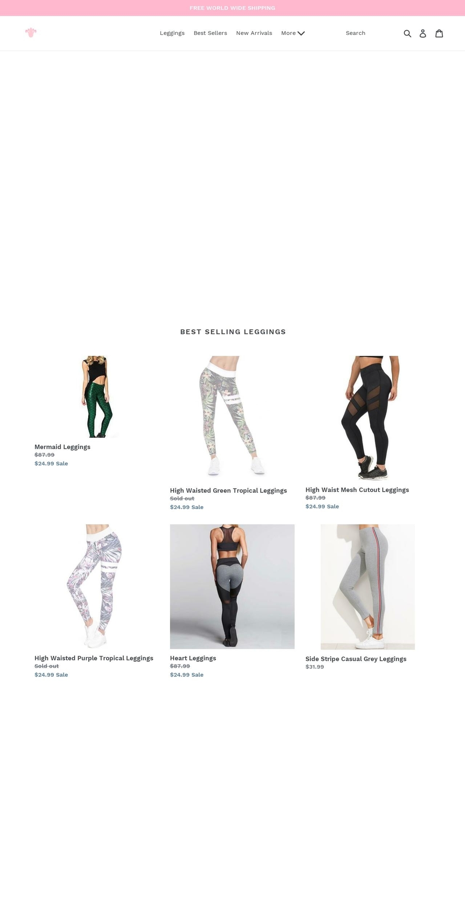 lillyleggings.com — Shopify storefront screenshot