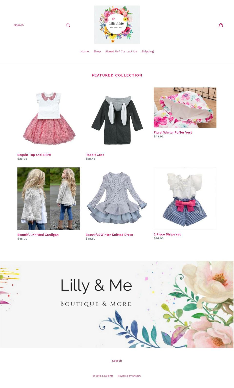 lillynme.com — Shopify storefront screenshot