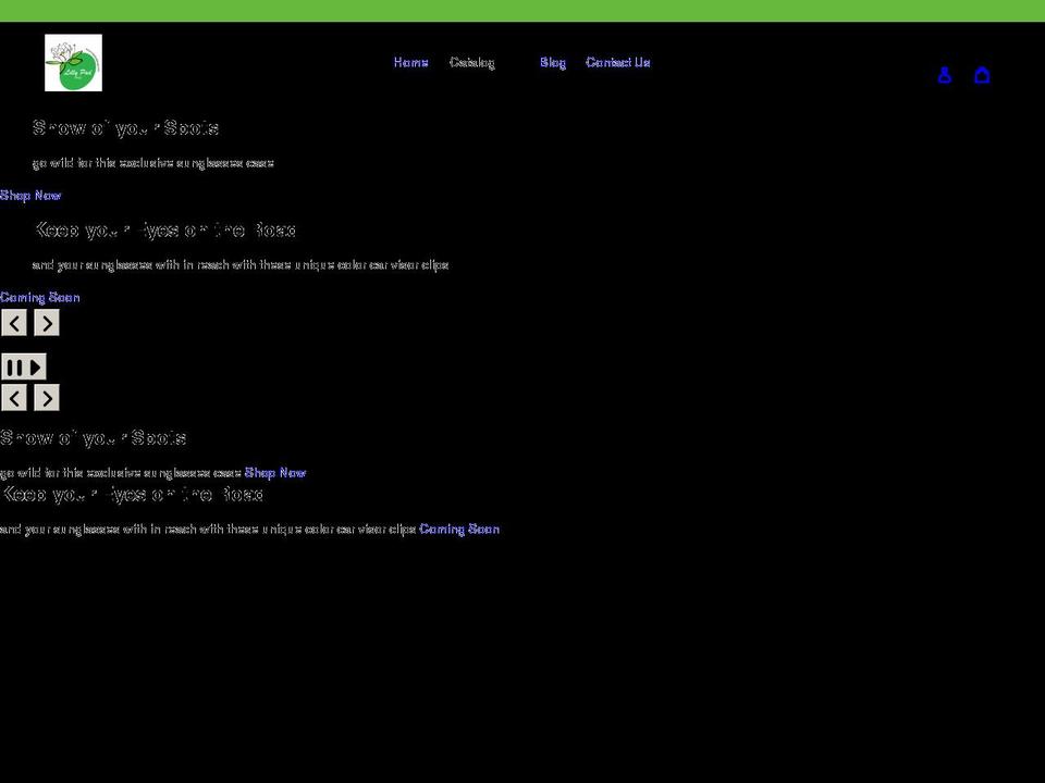 lillypadshop.com shopify website screenshot