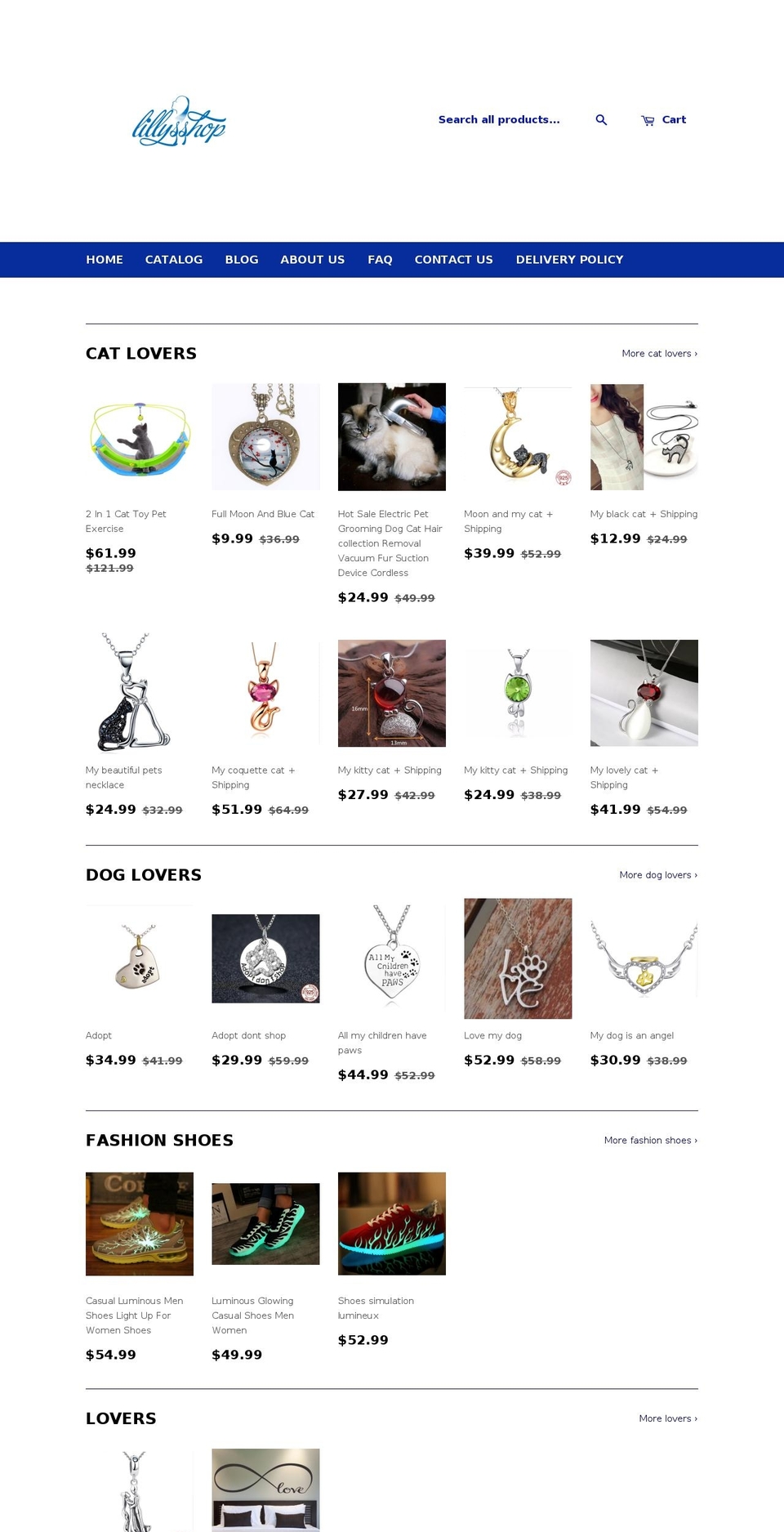 lillysfashionstore.com shopify website screenshot