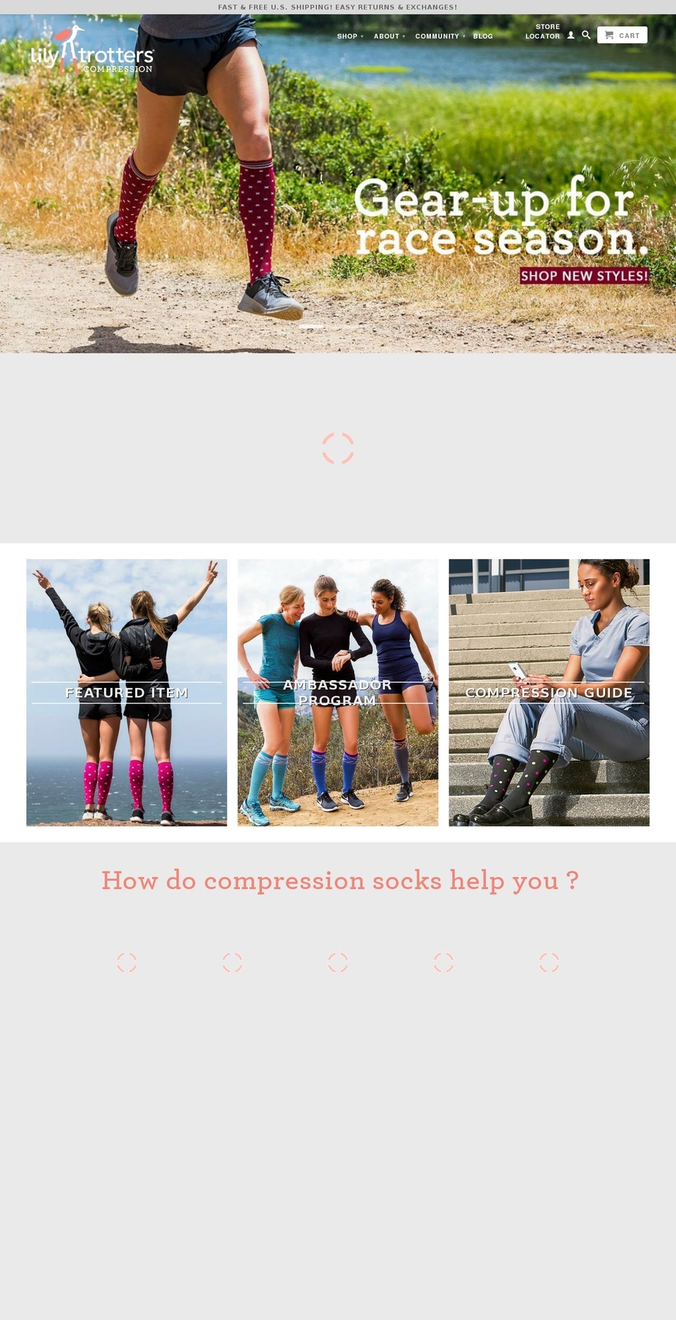 lillytroters.com — Shopify storefront screenshot