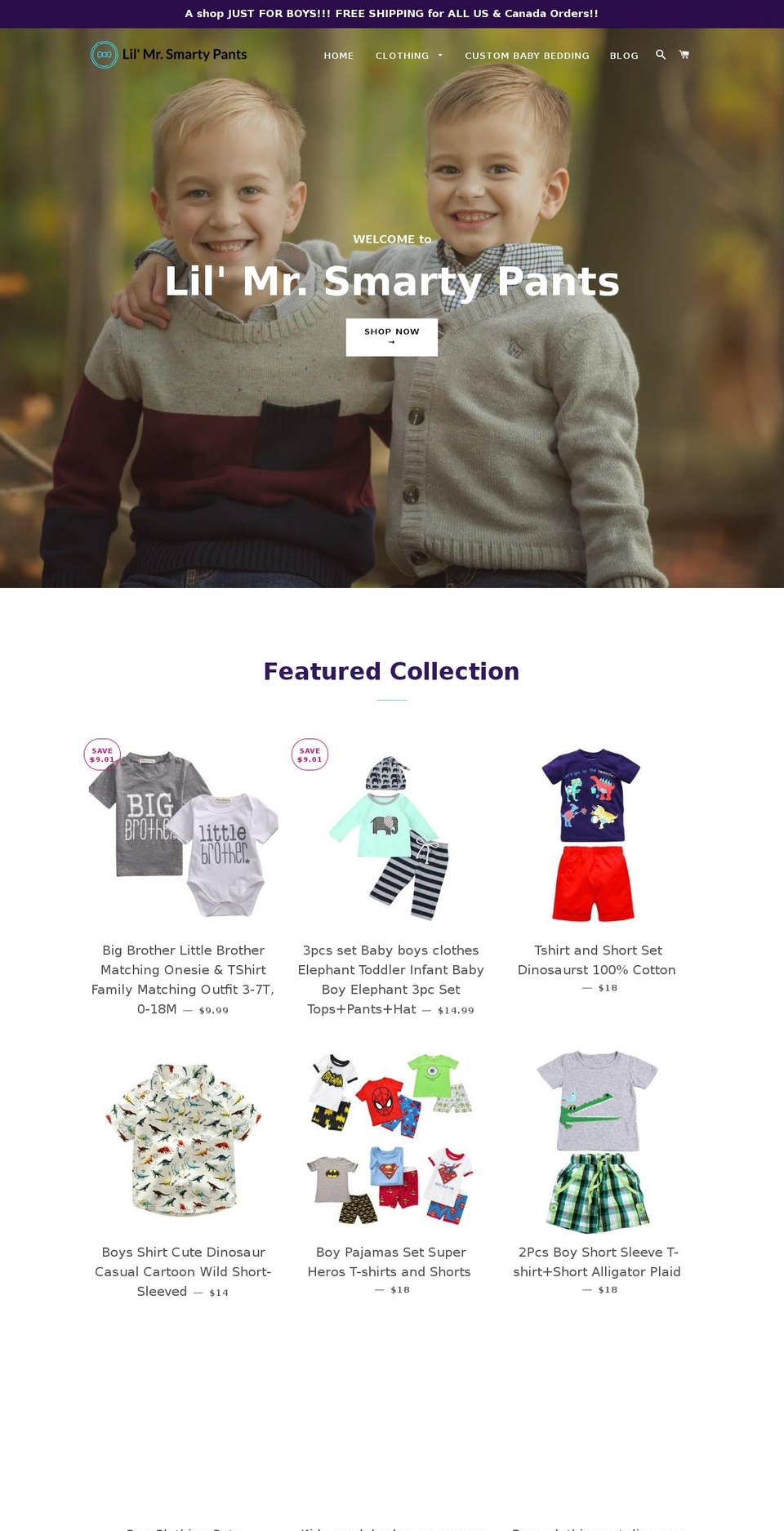 lilmrsmartypants.com — Shopify storefront screenshot
