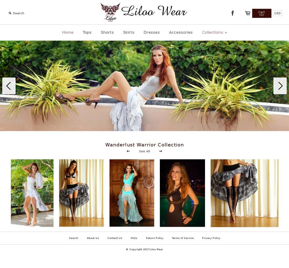 liloowear.com shopify website screenshot
