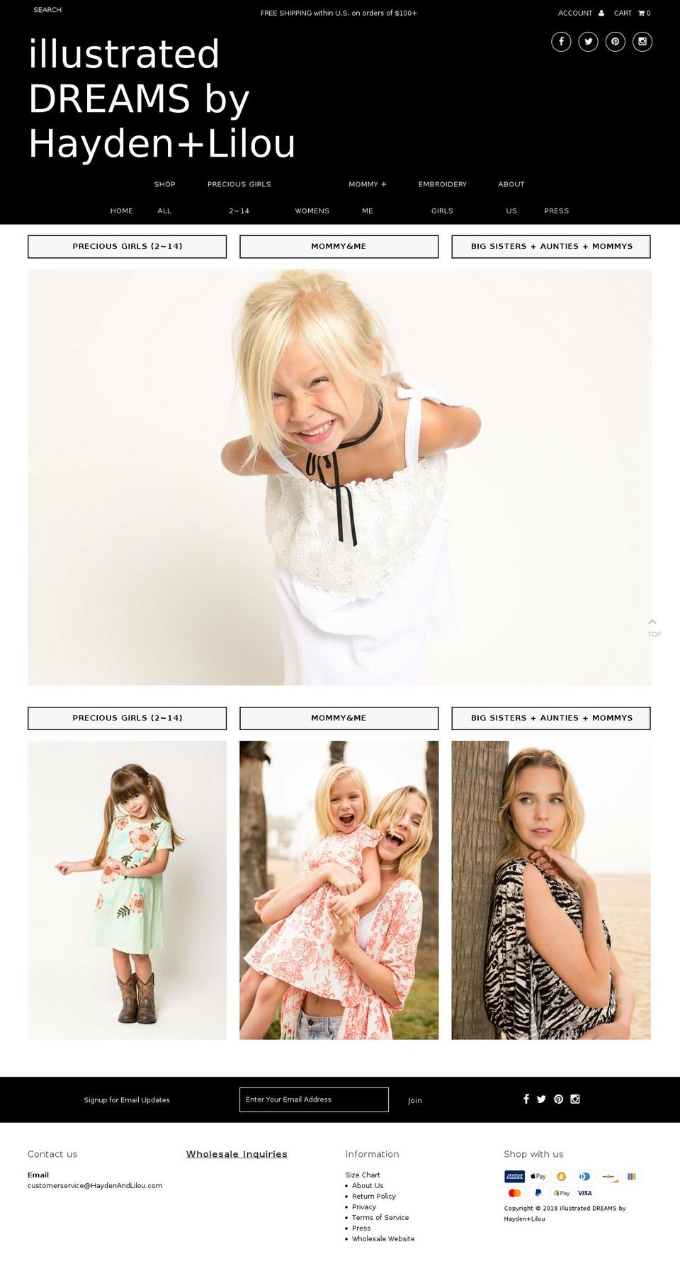 lilouclothing.com — Shopify storefront screenshot