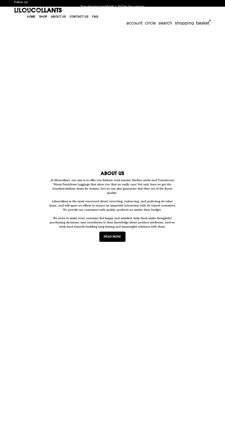 NEW DESIGN Shopify theme site example liloucollants.com