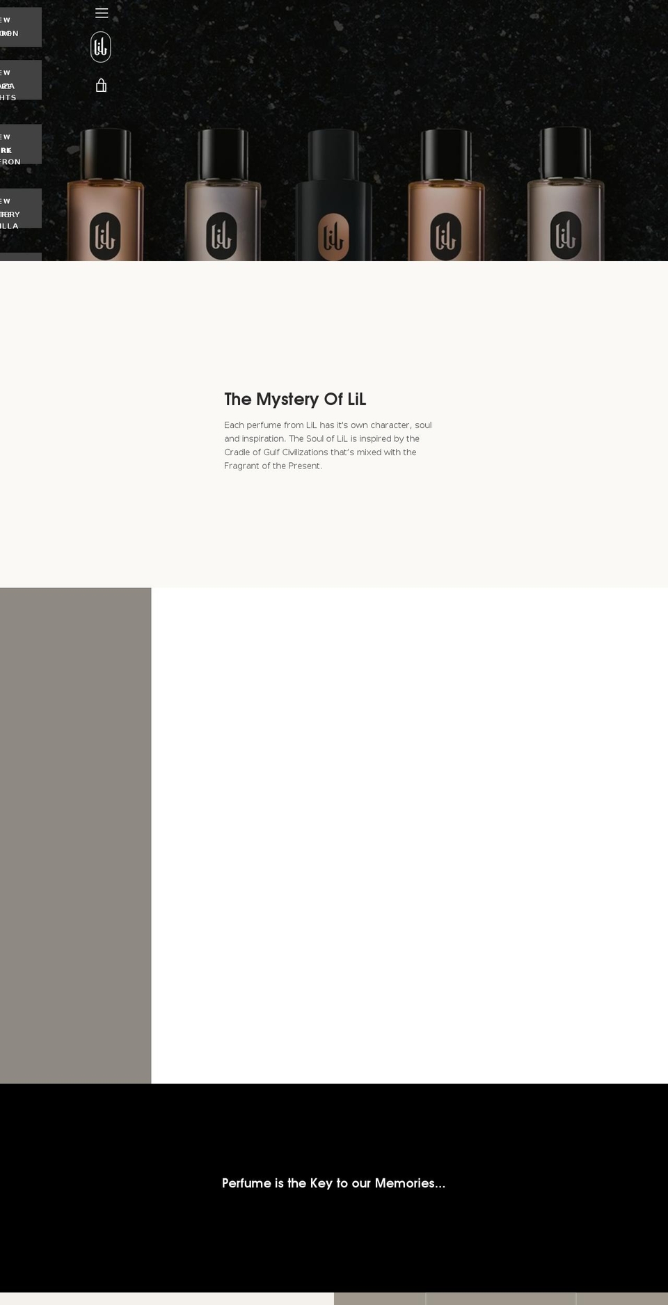 lilperfumes.com — Shopify storefront screenshot