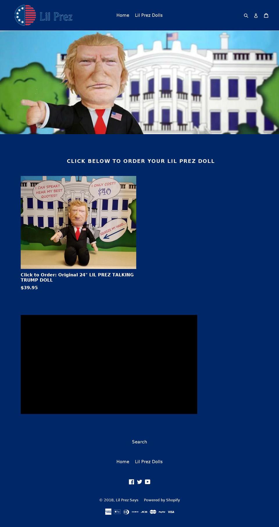 lilprezsays.com — Shopify storefront screenshot
