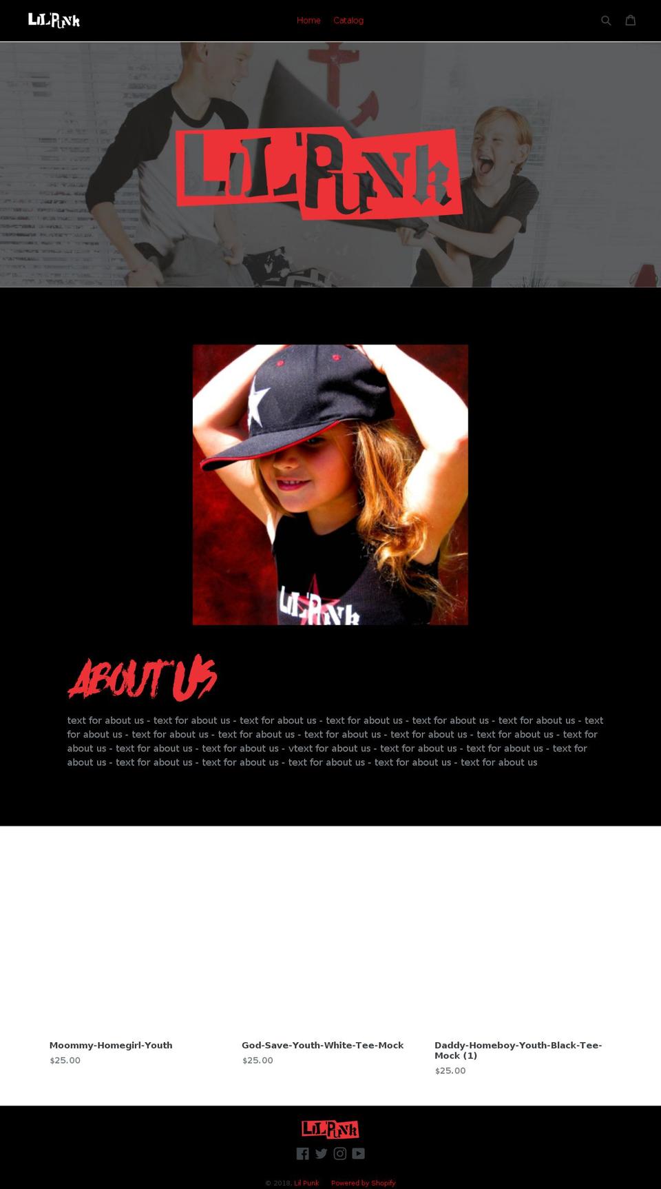 lilpunk.com — Shopify storefront screenshot