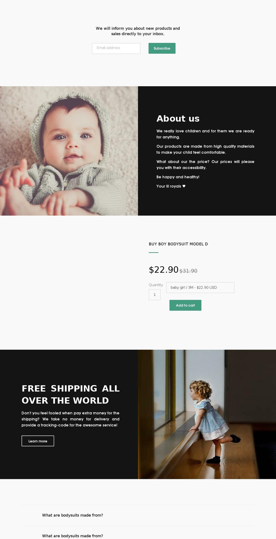 lilroyals.com — Shopify storefront screenshot