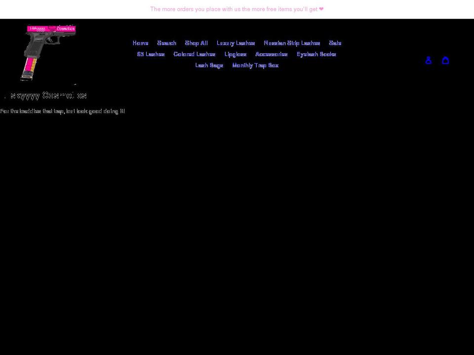 lilskyyyycosmetics.com shopify website screenshot