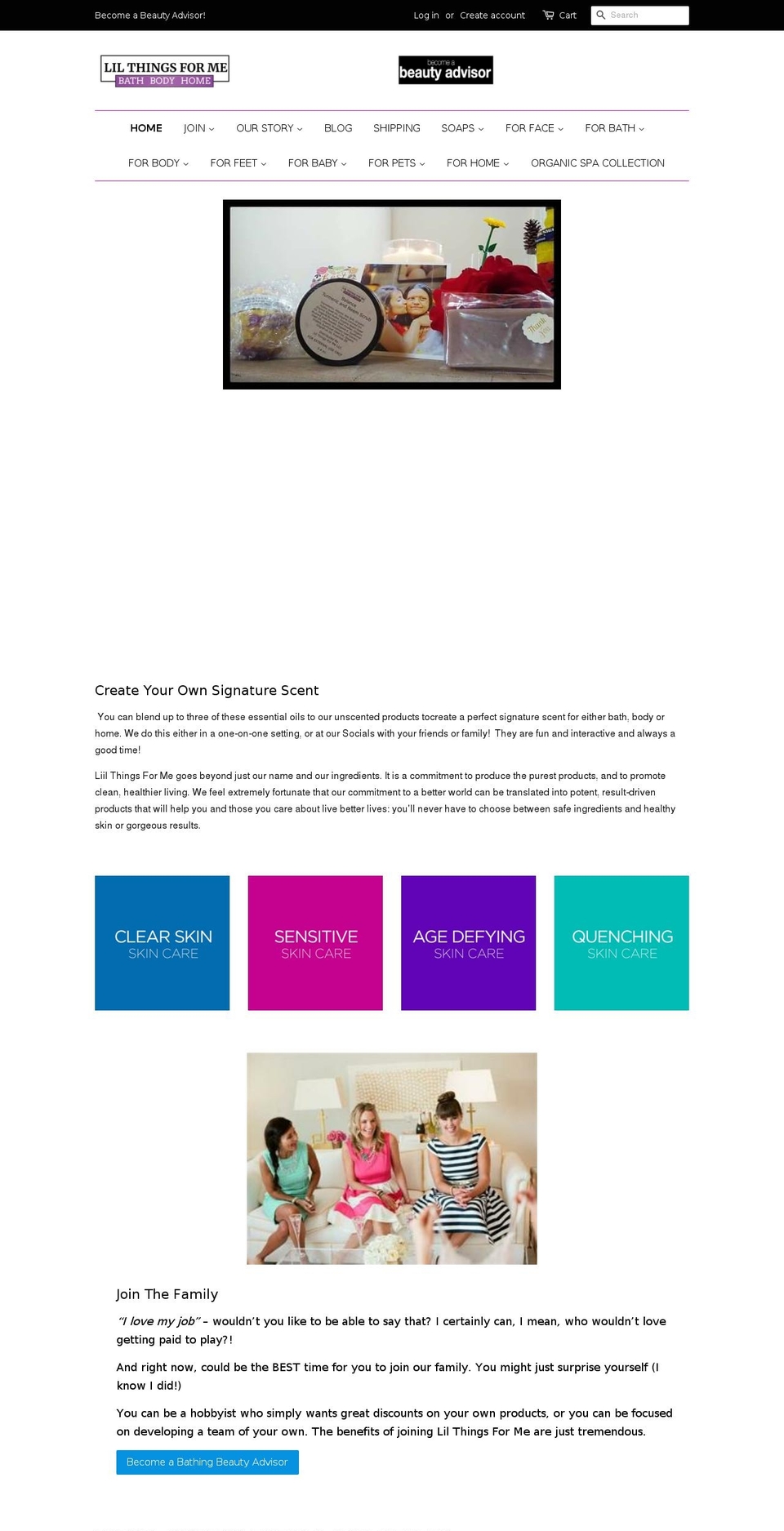 lilthingsforme.com — Shopify storefront screenshot