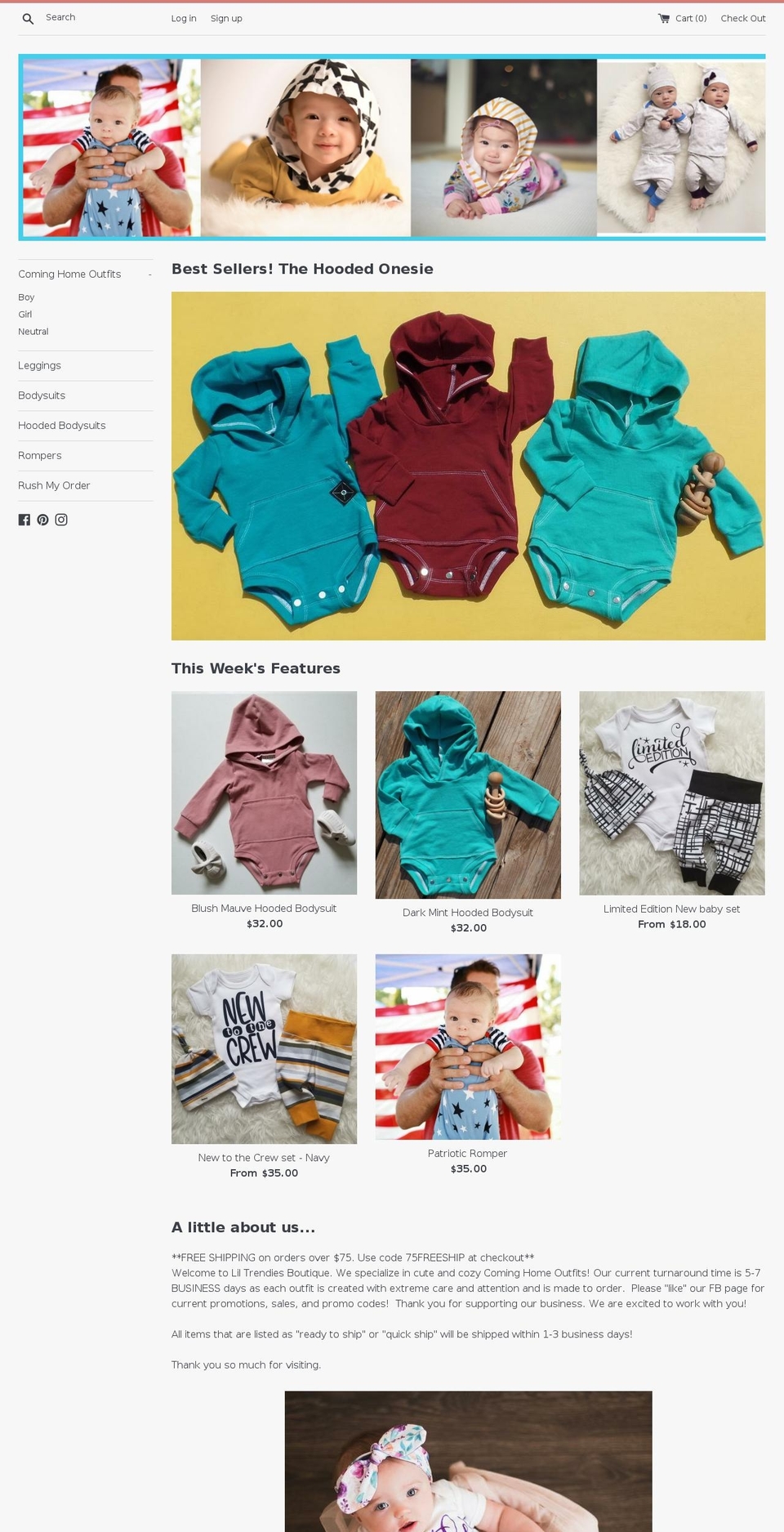 liltrendiesboutique.com shopify website screenshot
