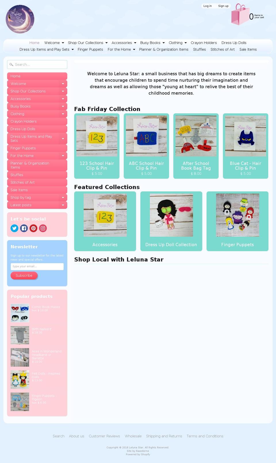 lilujael.com — Shopify storefront screenshot