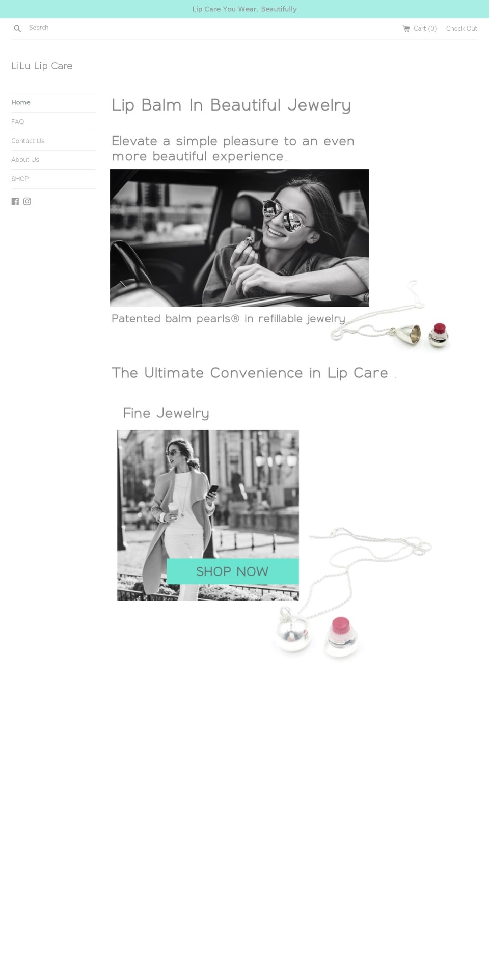 lilulipcare.com shopify website screenshot