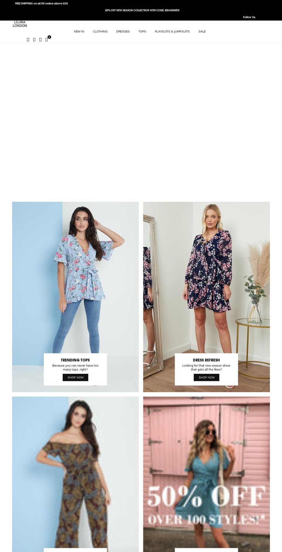 liluralondon.co.uk shopify website screenshot