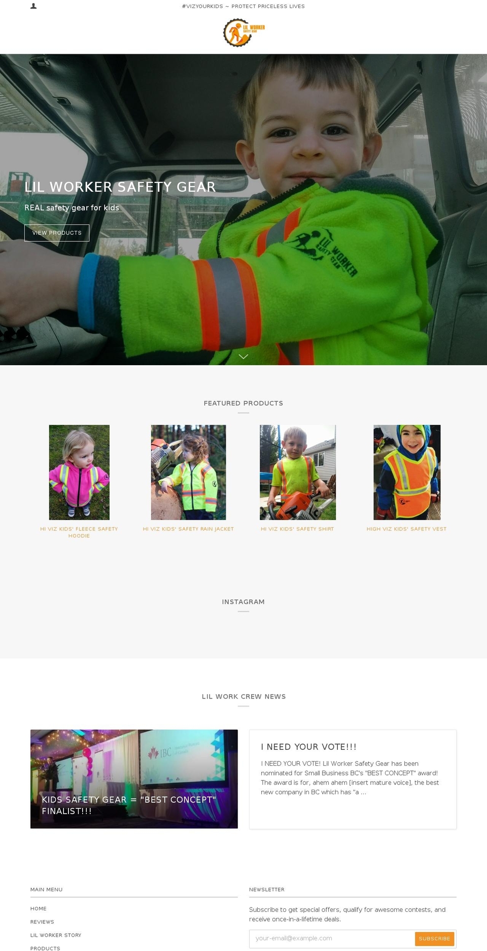 lilworkersafety.ca shopify website screenshot