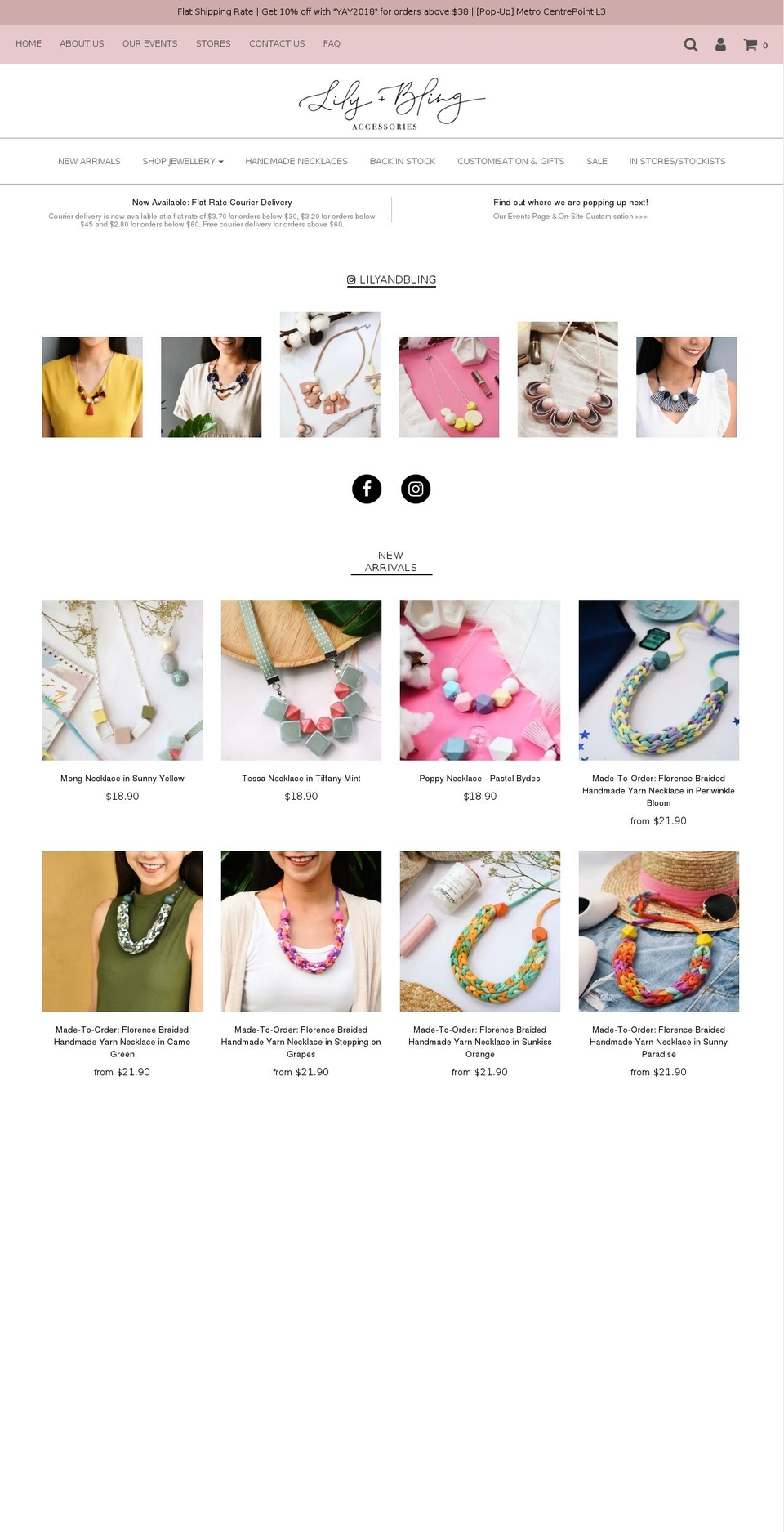 lilyandbling.com — Shopify storefront screenshot