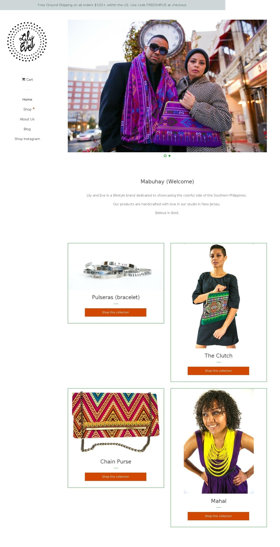 lilyandeve.net shopify website screenshot