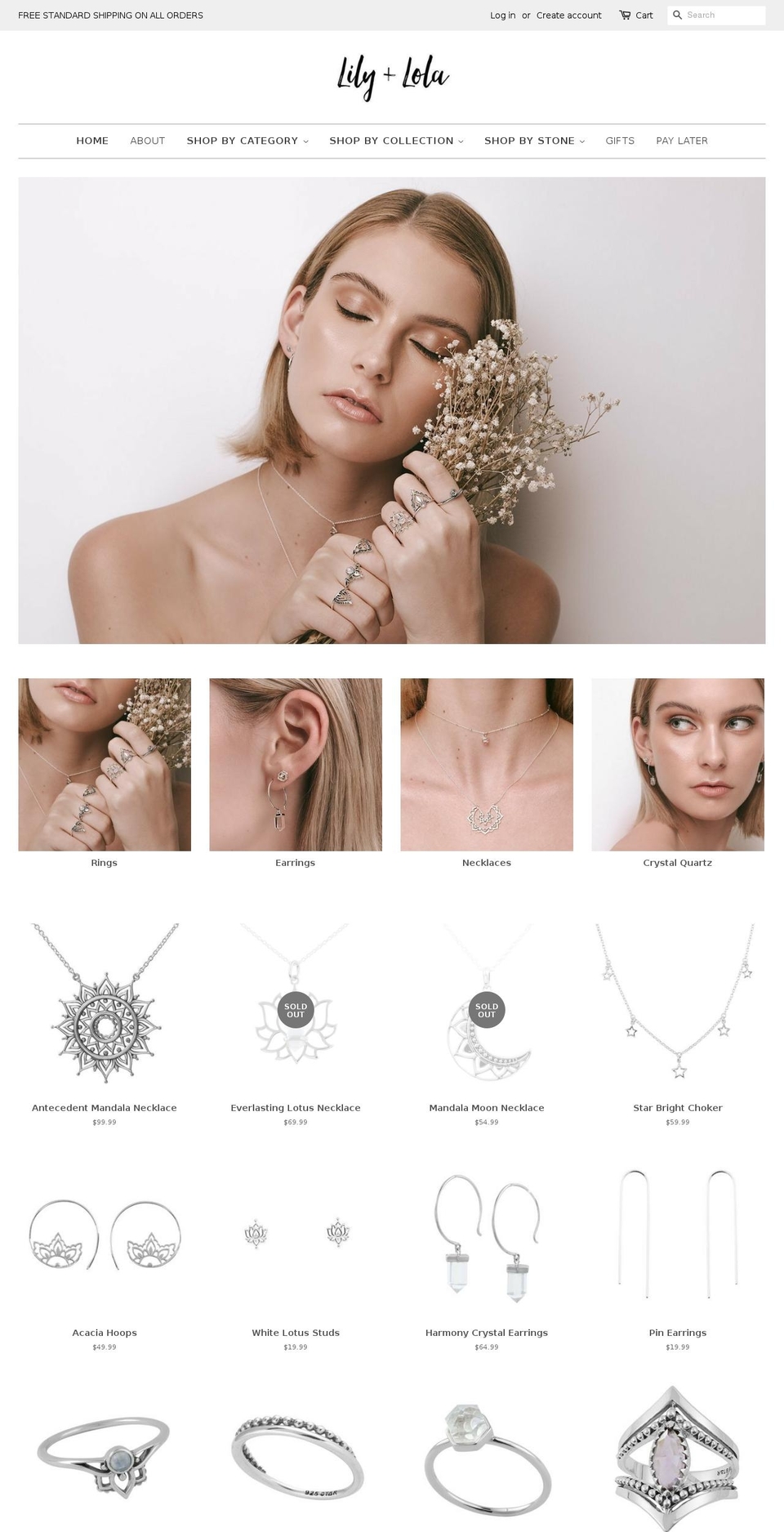 lilyandloladesigns.com — Shopify storefront screenshot