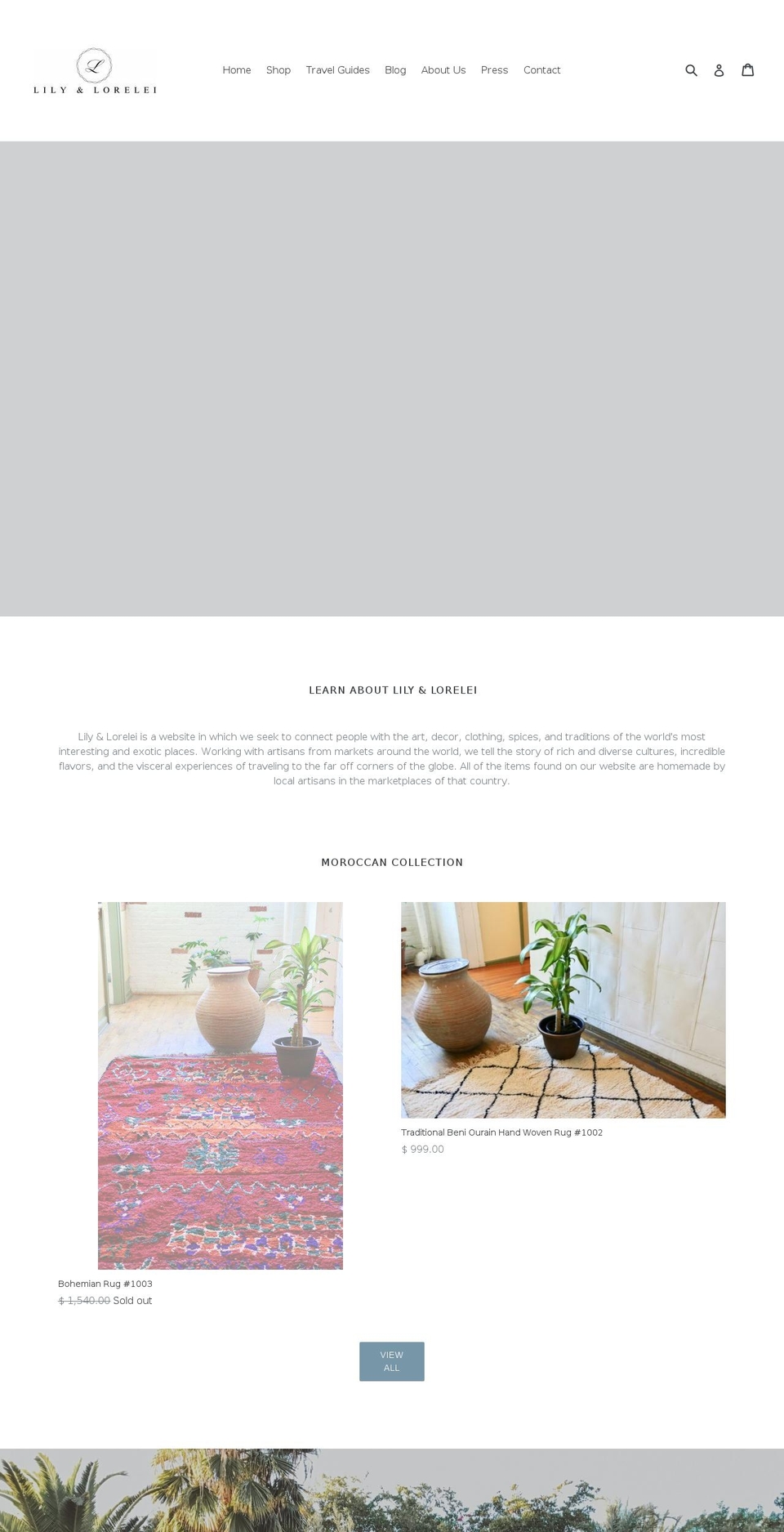 lilyandlorelei.com — Shopify storefront screenshot