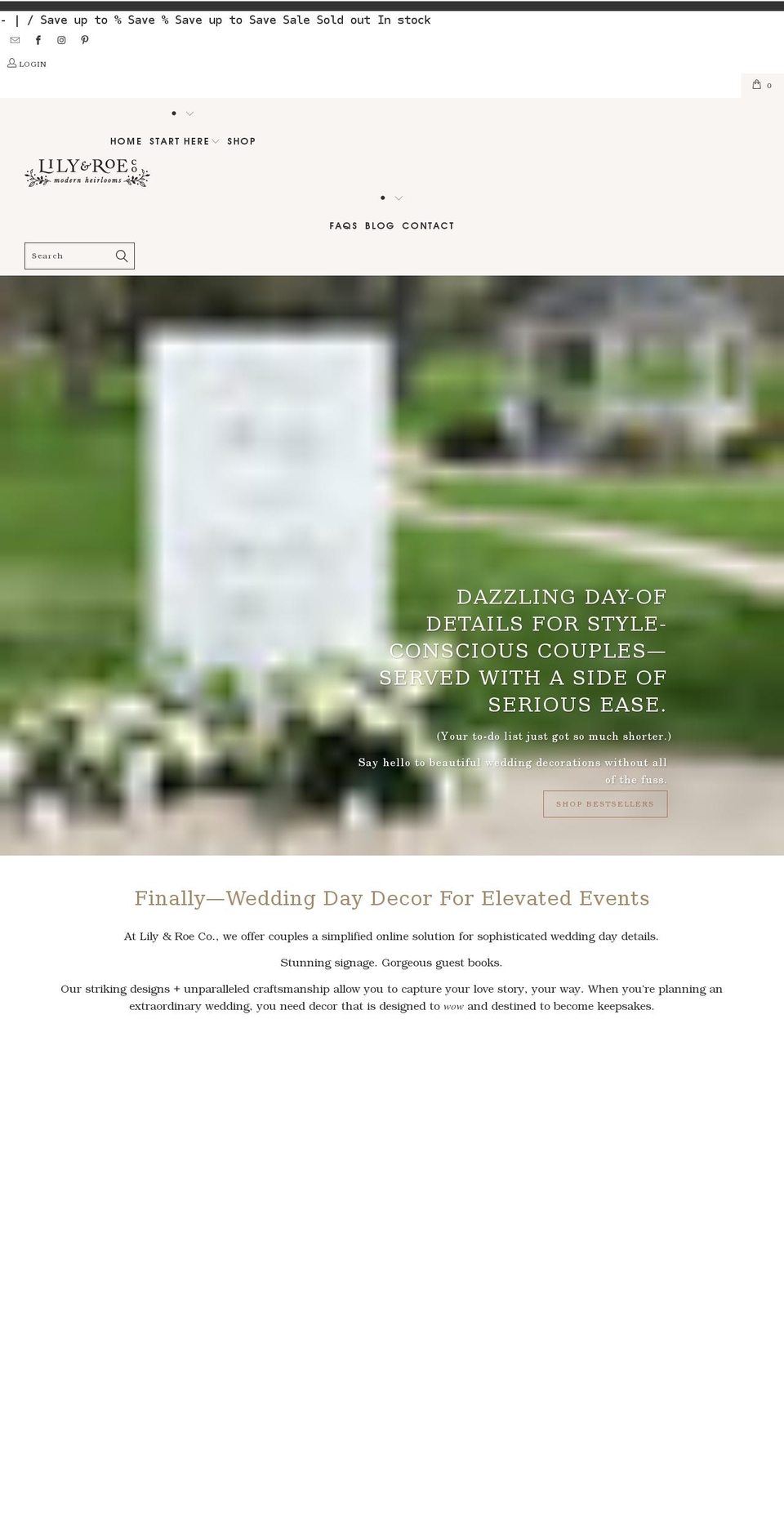 lilyandroeco.com shopify website screenshot