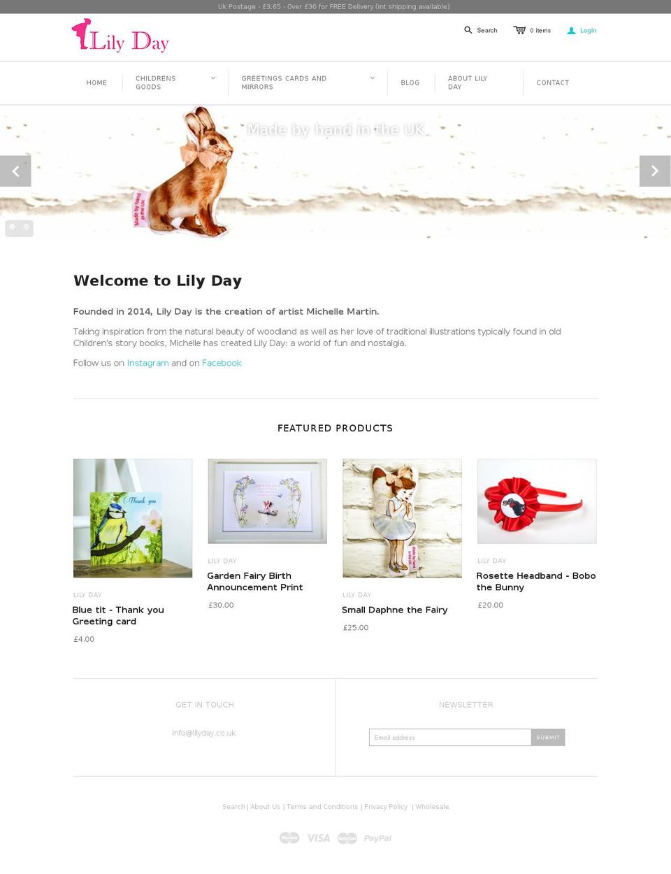 Lilyday - Atlantic Theme Shopify theme site example lilyday.co.uk