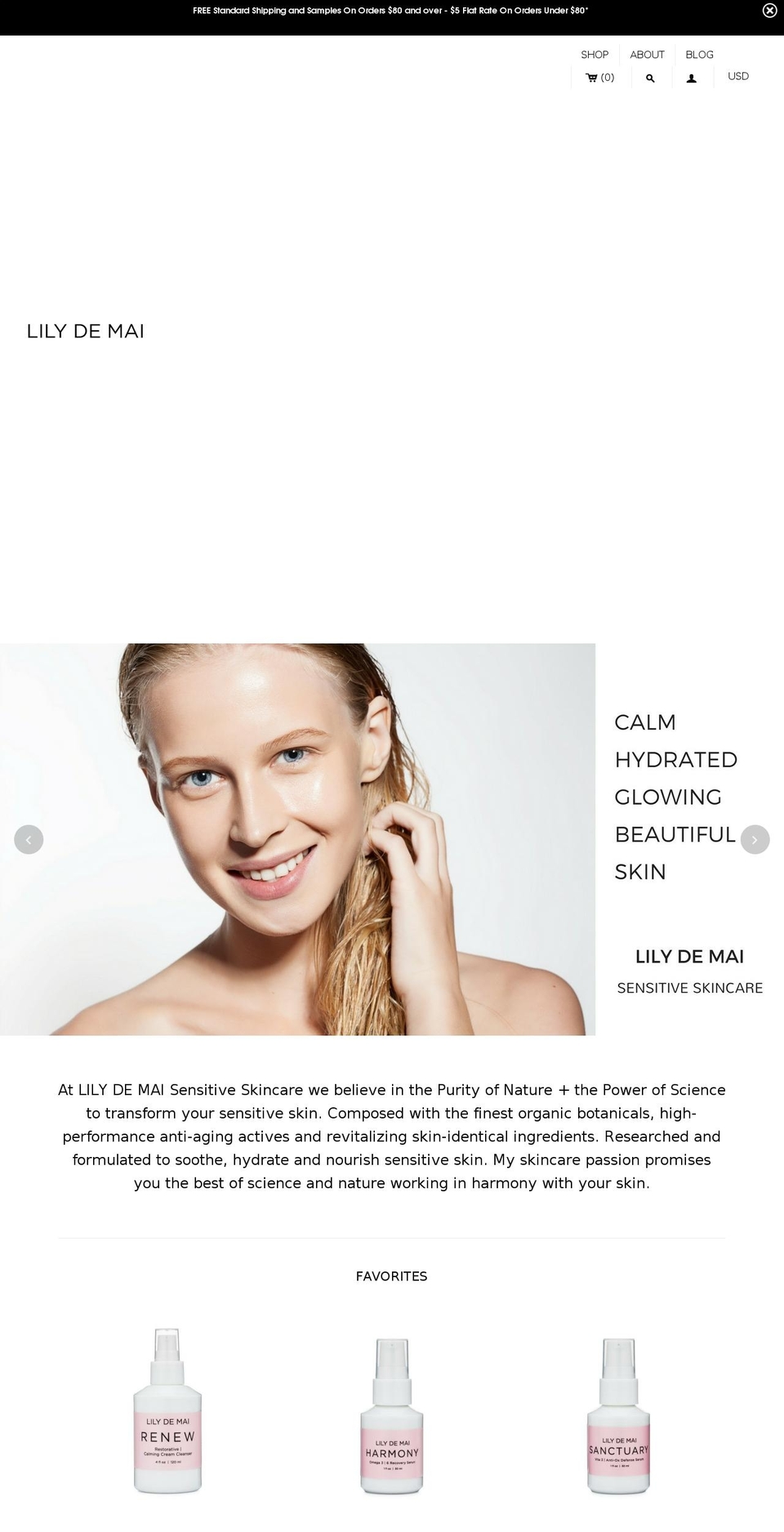 lilydemai.com shopify website screenshot