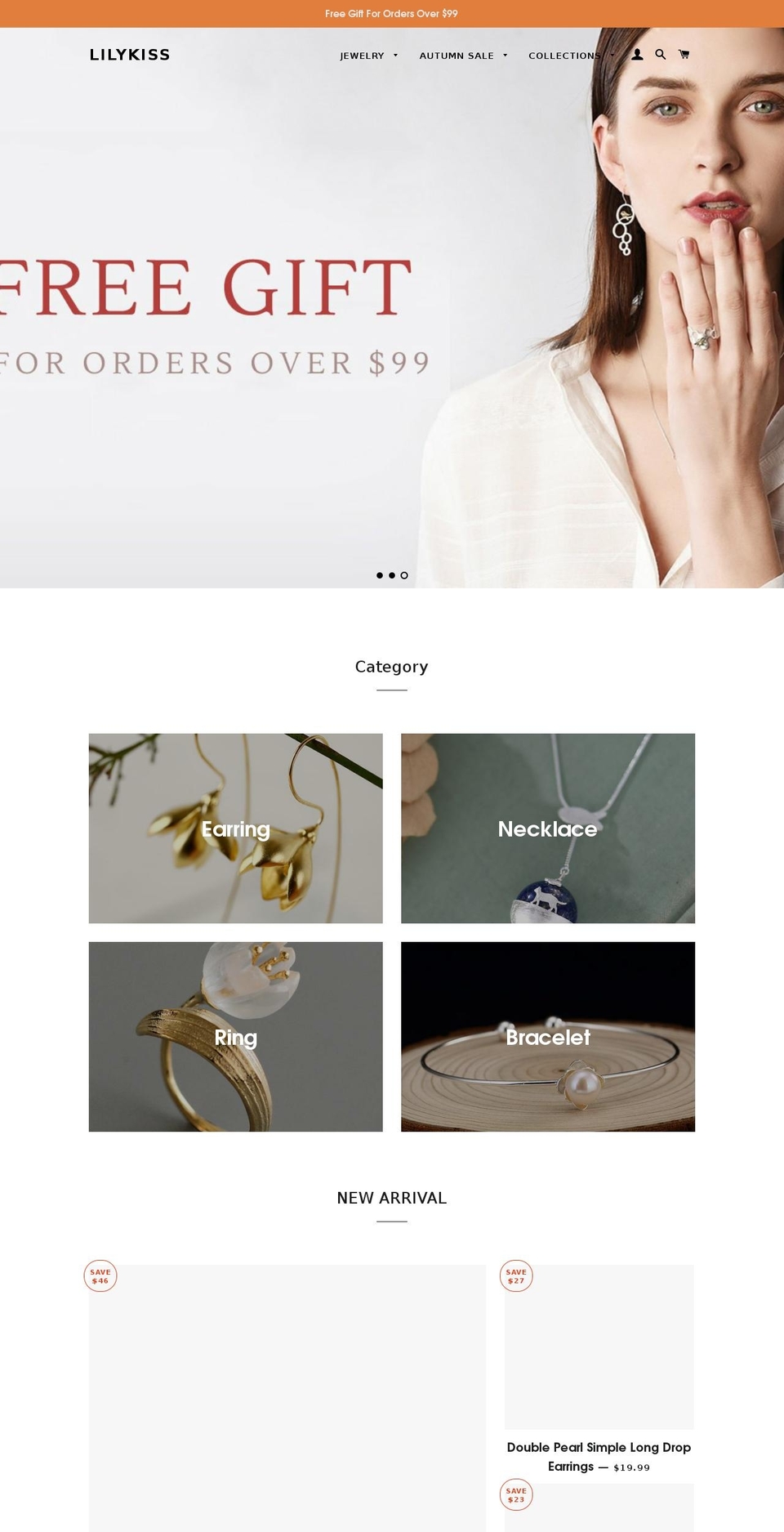 lilykiss.com — Shopify storefront screenshot