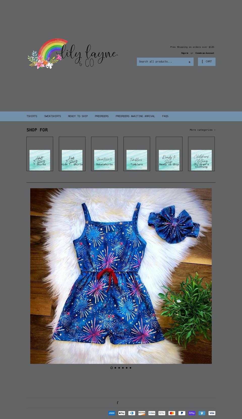 lilylayneco.com shopify website screenshot