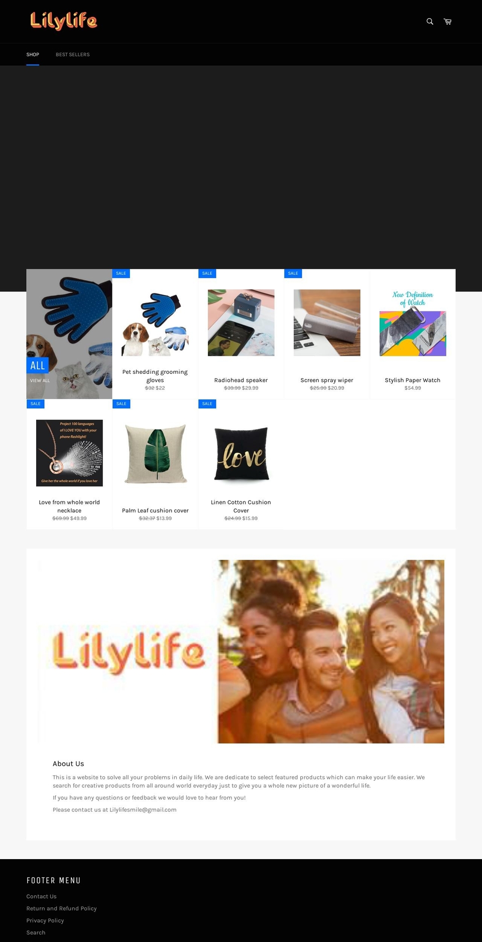 lilylifeshop.com — Shopify storefront screenshot
