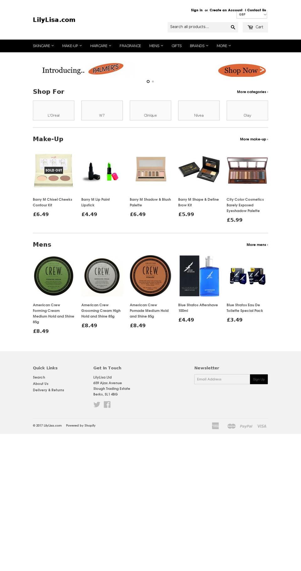 lilylisa.com shopify website screenshot